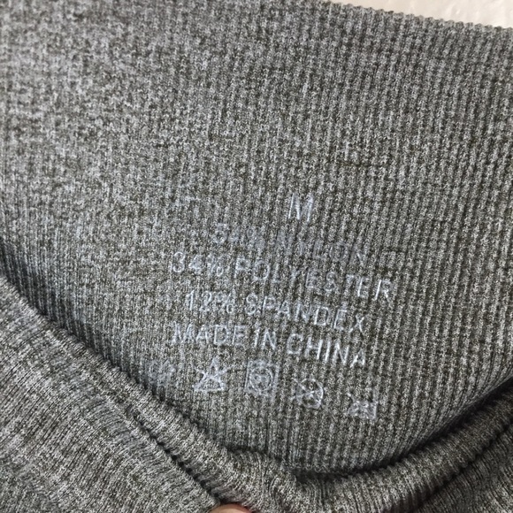 High Waist Seamless Green Khaki Leggings - Picture 4 of 8